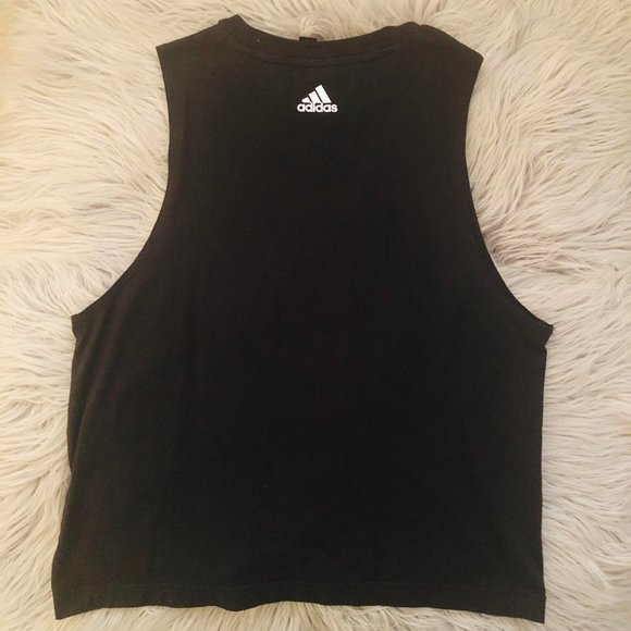 Adidas Knot Front Muscle Tank Top Size Small - Picture 2 of 4